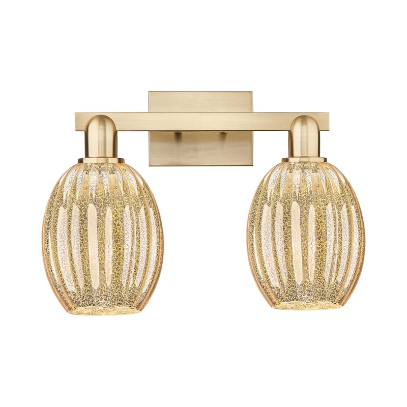 Innovations Lighting 716-2W-13-16 Preston Vanity Preston 2 Light 16" - Champagne Bronze / Mercury