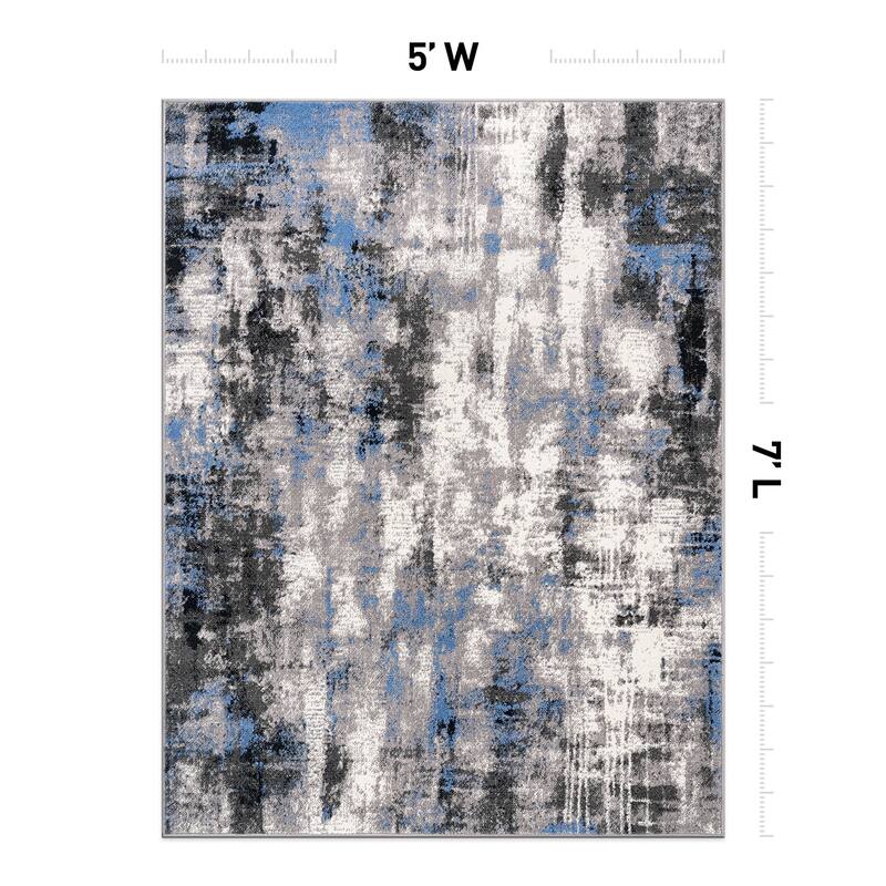 World Rug Gallery Tralee Modern Abstract Area Rug