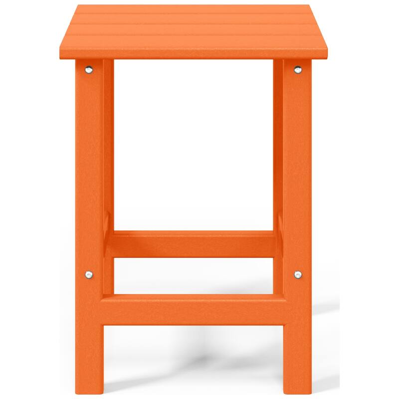 Aderson Outdoor Poly Adirondack Chair with Side Table 3-Piece Set