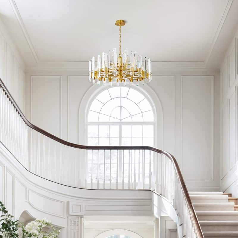 KAYLA 54in Modern Luxury Crystal Chandelier Lighting - LED Ceiling Light Fixture