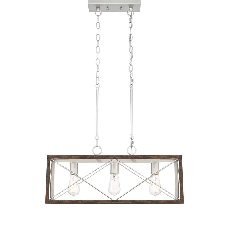 Acroma 3 - Light Linear Modern Farmhouse Rectangle Chandelier