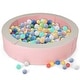 preview thumbnail 2 of 18, Costway 44.5" x 10" Baby Ball Pit Detachable Foam Ball Pit with 50 Pink