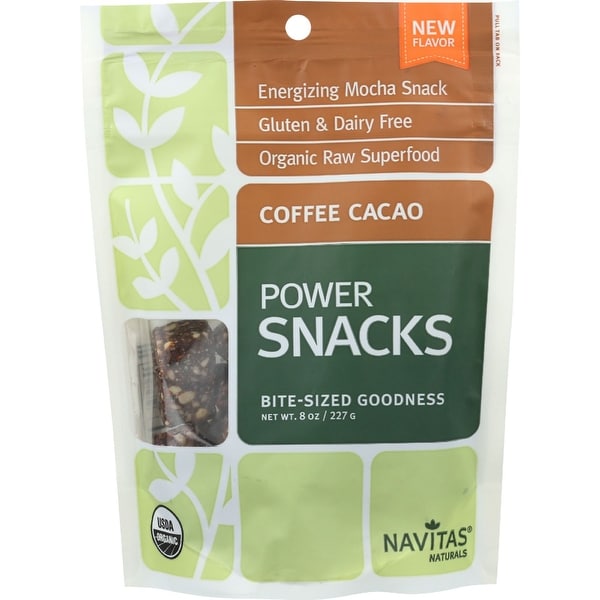 Navitas Naturals Snacks - Organic - Power - Coffee Cacao - 8 oz - case of 12