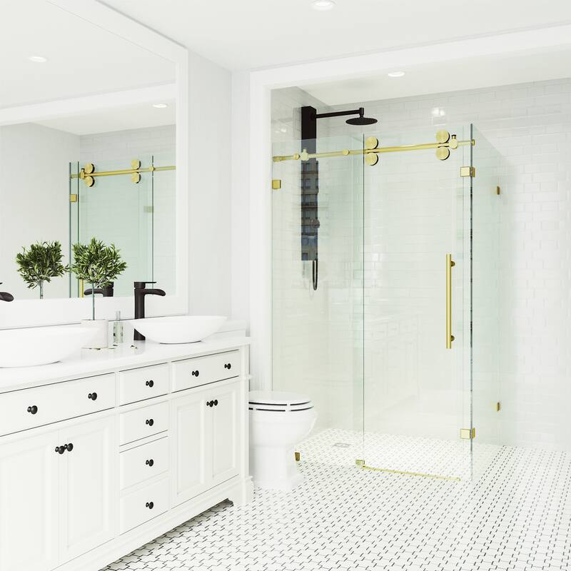 VIGO Winslow Frameless Sliding Shower Enclosure