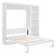 preview thumbnail 6 of 12, Full Size Foldable Wall Bed with Storage Shelves and Cabinet Design Ideal for Guest Rooms or Home Offices