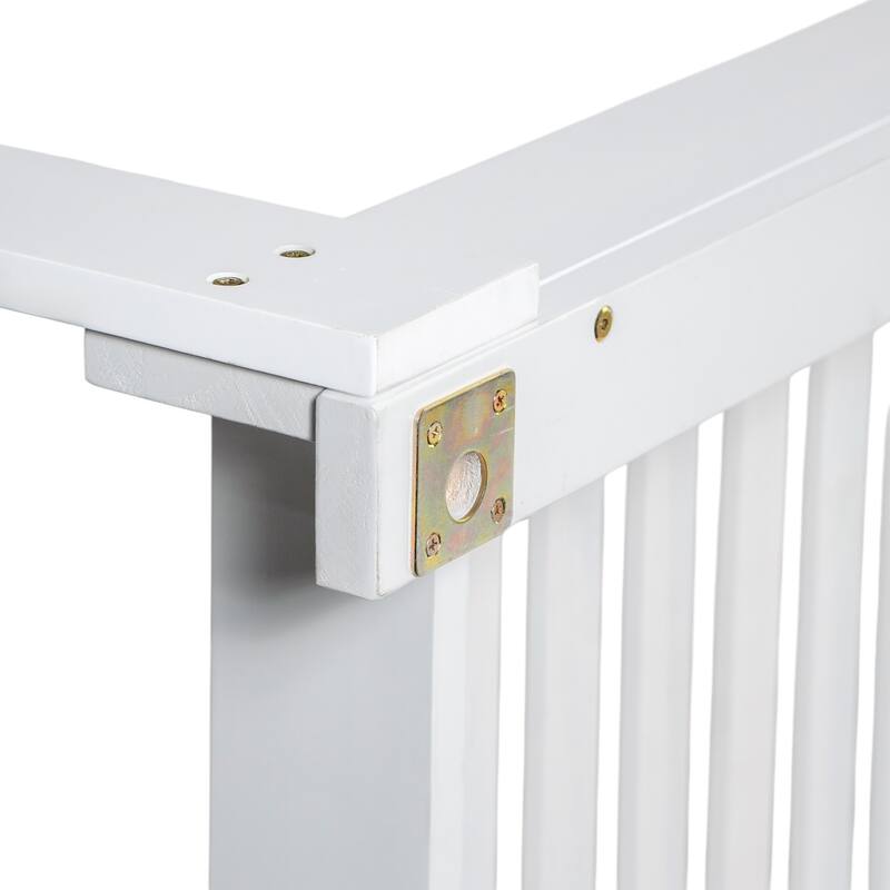 Patio Wooden Twin Size Porch Swing Daybed with 4 Hanging Ropes