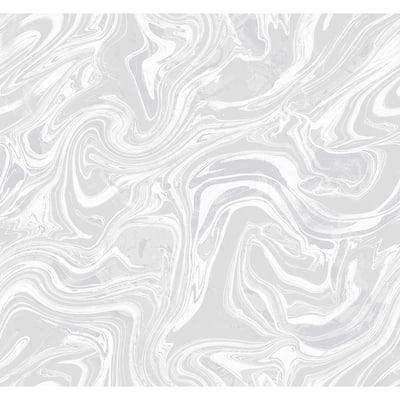 Seabrook Designs Oil and Water Unpasted Wallpaper