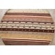 preview thumbnail 3 of 13, Striped Gabbeh Kashkoli Area Rug Wool Handmade Oriental Carpet - 7'9" x 8'2" Round