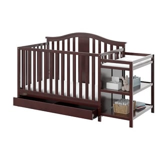 Graco Solano 4-in-1 Convertible Crib and Changer with Drawer - Converts to Toddler Bed, Daybed, and Full-Size Bed