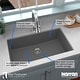 preview thumbnail 51 of 52, Karran Undermount 32.5 in. Large Single Bowl Quartz Kitchen Sink Kit