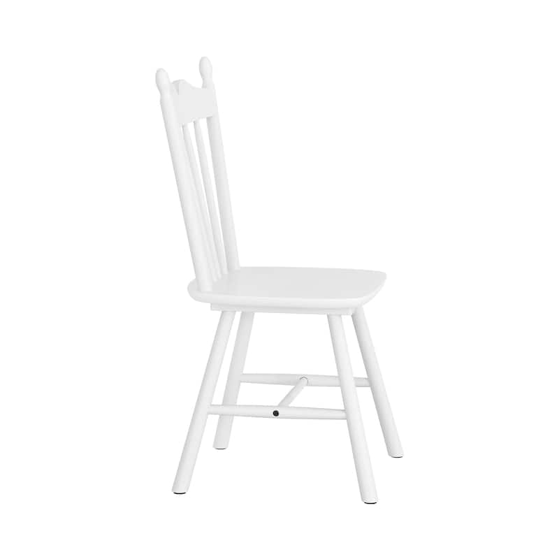 Set of 6 Farmhouse Wooden Kitchen Chairs - N/A