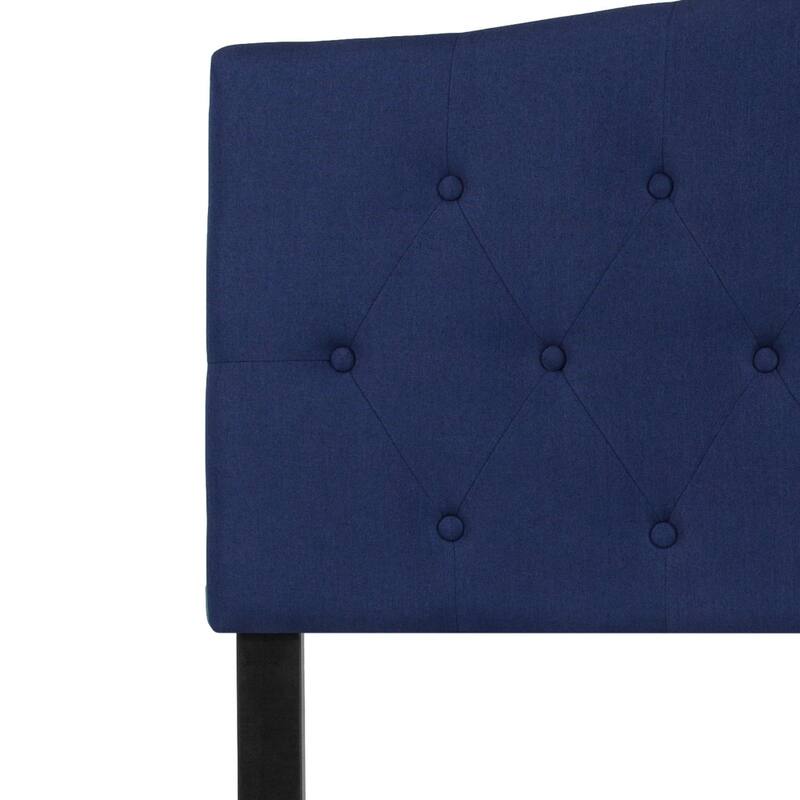 Arched Button Tufted Upholstered Headboard