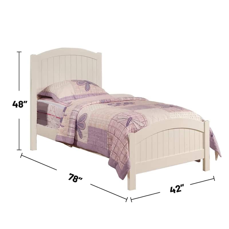Bedroom Panel Bed in White