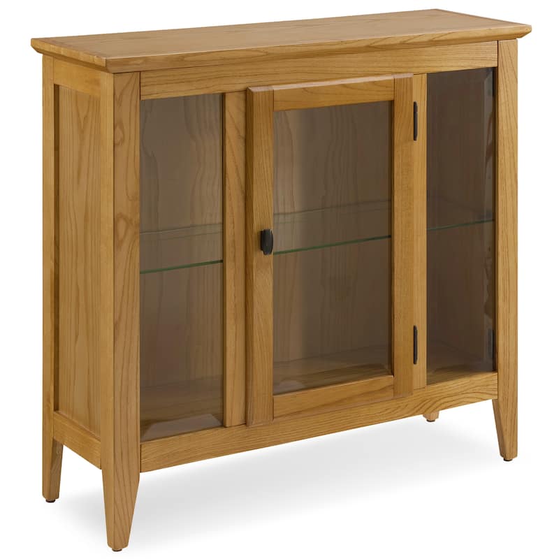 Leick Home One Door Entryway Curio Cabinet with Interior Light