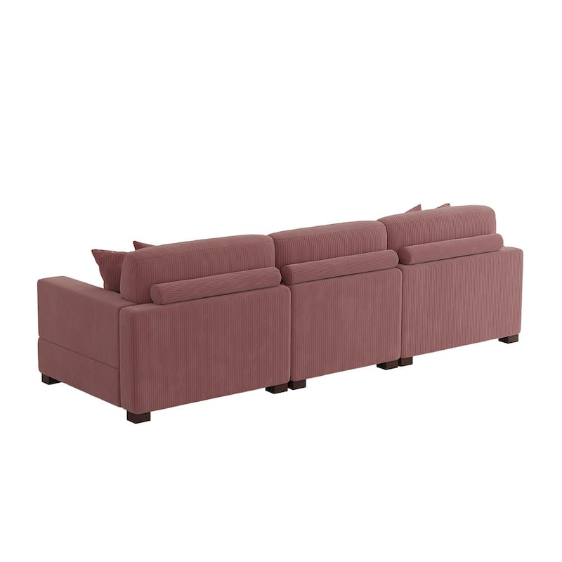 Oversized L-shaped Modular Sectional Sofa with Chaise Lounge