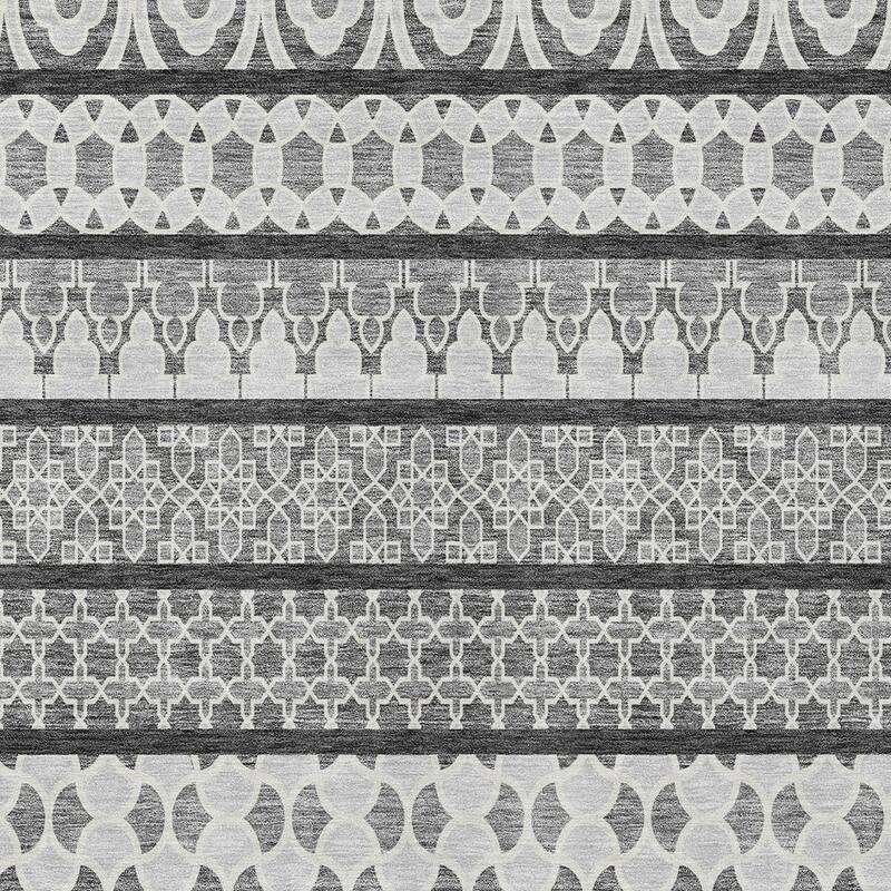 HomeRoots Quatrefoil Transitional Rectangle Outdoor Rug