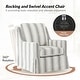 preview thumbnail 20 of 43, Stan Farmhouse Slipcover Rocking Swivel Chair Set of 2 by HULALA HOME