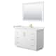 Option White, Gold Trim, White Cultured Marble Top