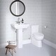preview thumbnail 4 of 2, PROFLO 22-7/8" Rectangular Vitreous China Pedestal Bathroom Sink with