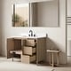preview thumbnail 13 of 72, Vanity Art Lucerne Freestanding Bathroom Vanity with Stone Top, Hidden Power Station, Hair Dryer Holder, USB Charging Shelf