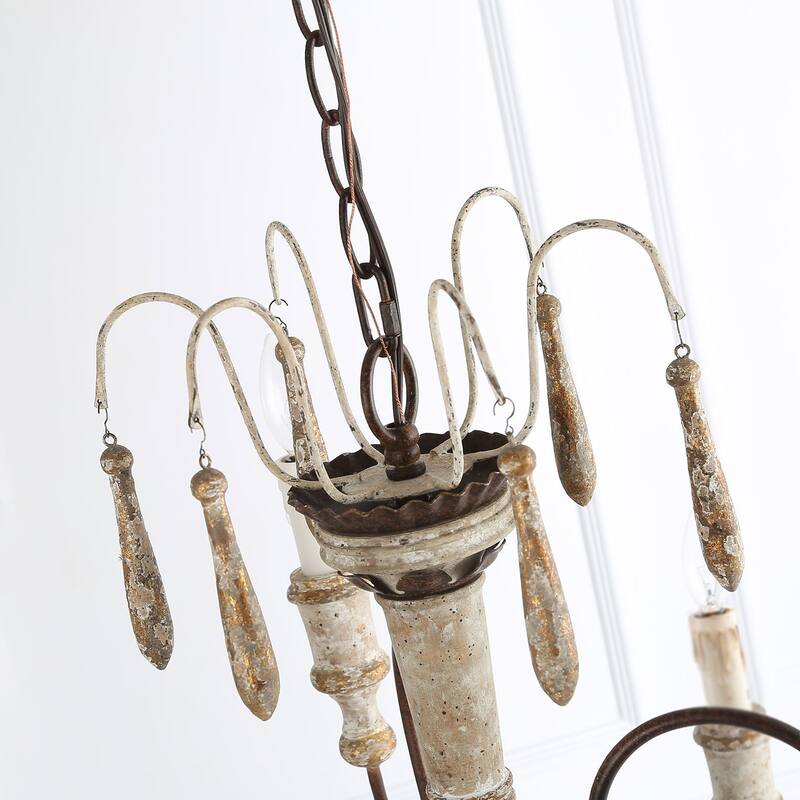 The Gray Barn Farmhouse Wood Chandelier French Country Classic Lights