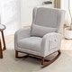 preview thumbnail 85 of 89, HOMYKA Teddy Nursery Rocking Chairs with Foot Rest