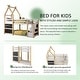 preview thumbnail 6 of 8, Twin over Twin House Bunk Bed