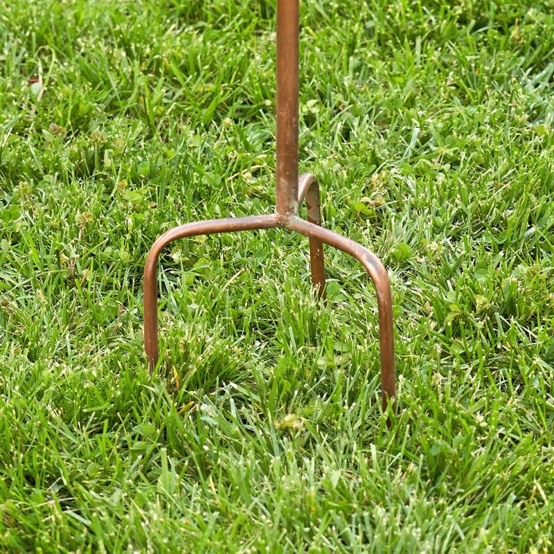 Pinecone Shaped Copper Birdhouse Stake