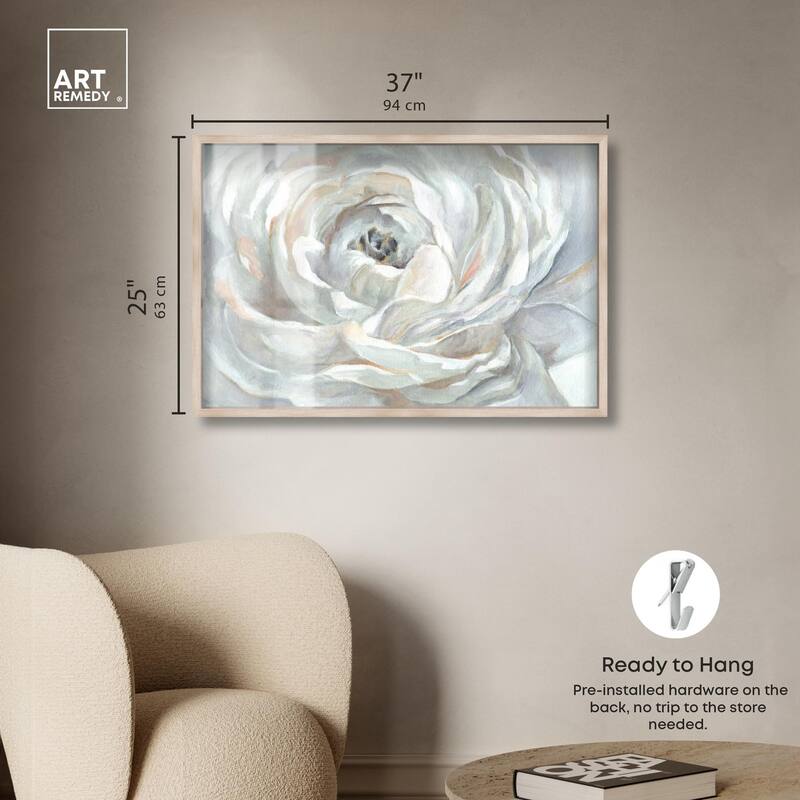 Powdery Peony Shadowbox by Art Remedy