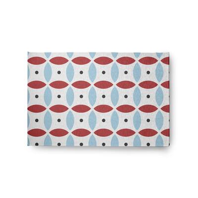 Geometric Spring Chenille Rug