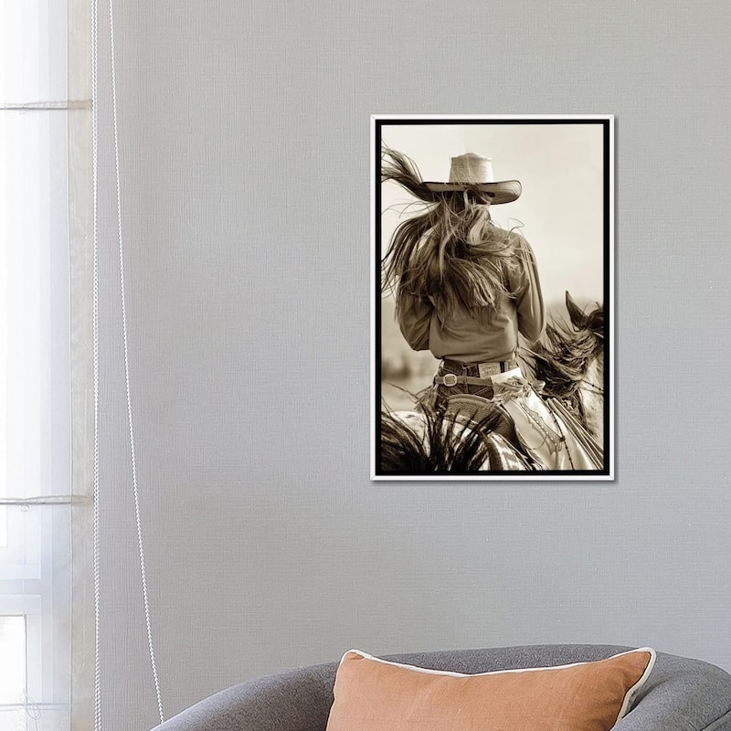 iCanvas "Cowgirl" by Lisa Dearing Framed Canvas Print