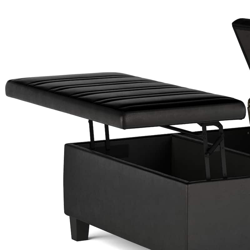WYNDENHALL Tyler 36 inch Wide Contemporary Square Table Ottoman