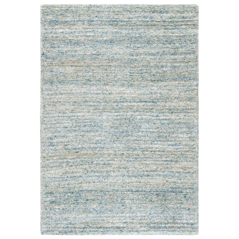 SAFAVIEH Handmade Himalaya Deco Frame & Contemporary Solid Ivory Wool