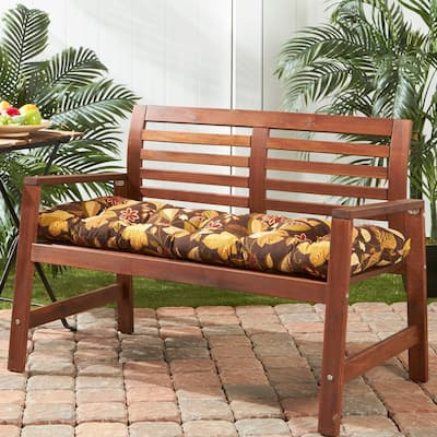 18-inch x 51-inch Outdoor Timberland Floral Bench Cushion (Cushion Only)