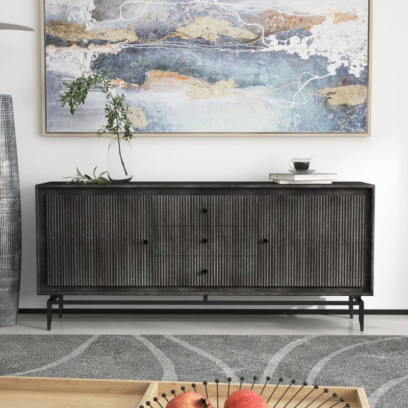 Camilo 69" Wide 3 Door Wood Sideboard - 69 x 16 x 31