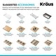 preview thumbnail 87 of 100, KRAUS Kore Workstation Farmhouse Apron Stainless Steel Kitchen Sink