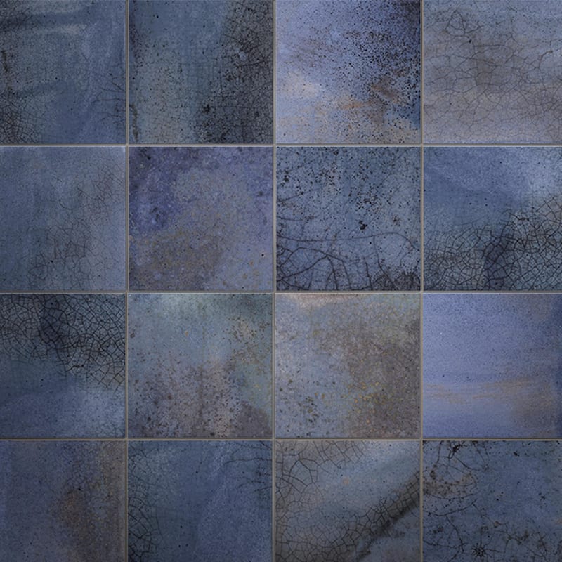 Merola Tile Kings Sea Blue 13" x 13" Ceramic Floor and Wall Tile