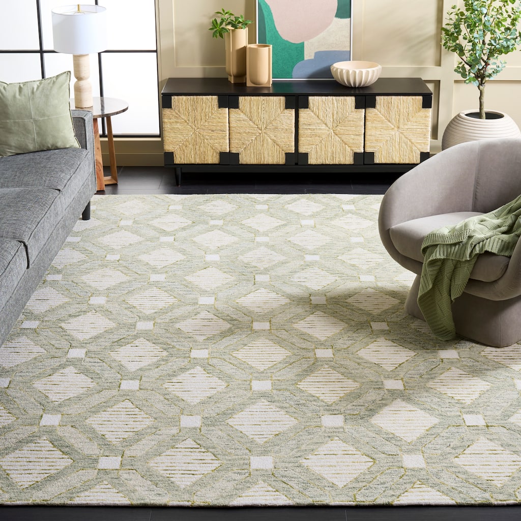 SAFAVIEH Handmade Pine Lula Modern Wool Rug
