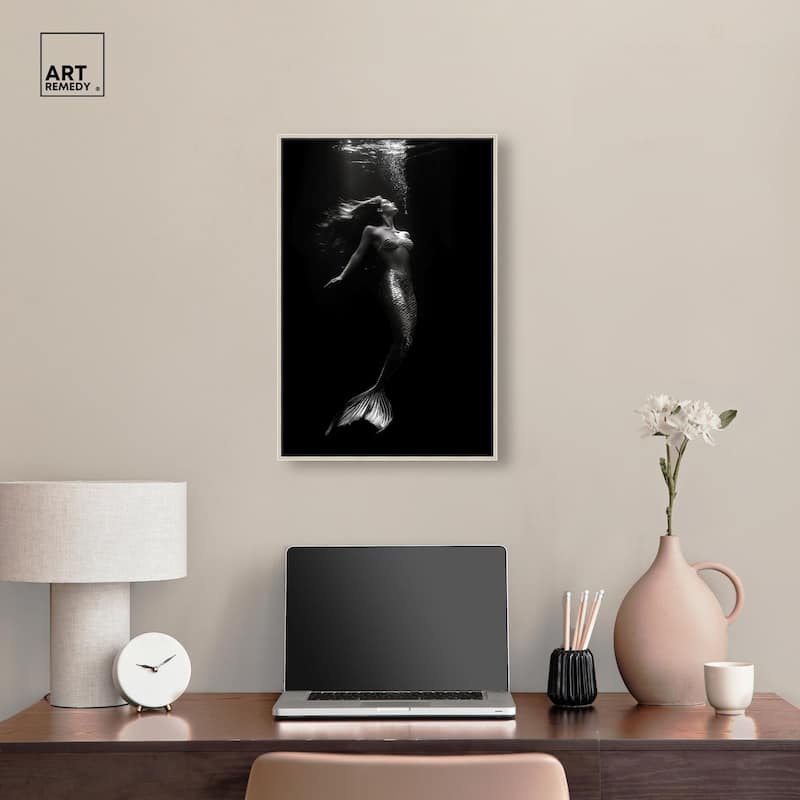 Mermaid Deep Canvas by Art Remedy
