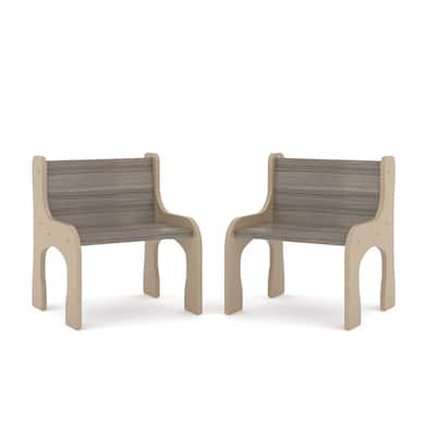 Tot Mate 10" Laminate Activity Chair Pack of 2, Assembled
