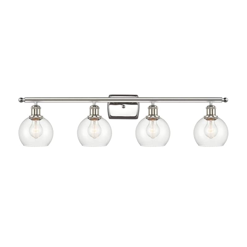 Innovations Lighting 516-4W-9-36 Athens Vanity Athens 4 Light 36" Wide - Polished Nickel / Clear