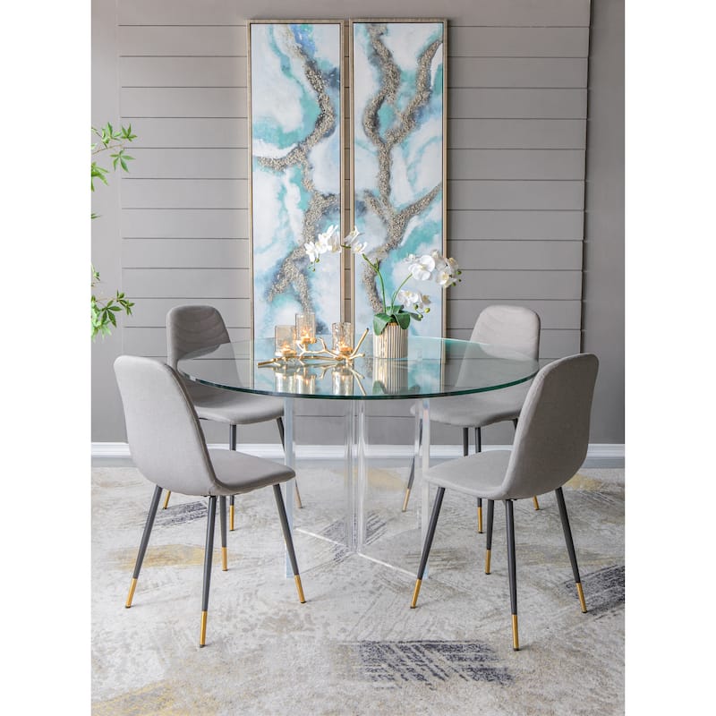 Modern Abstract Oil Painting Wall Decor with Hand Drawn Pattern, for Birthday and Housewarming Party
