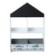 preview thumbnail 6 of 20, Children's Multi-Functional House Bookcase Toy Storage Bin Floor Cabinet with Blackboard