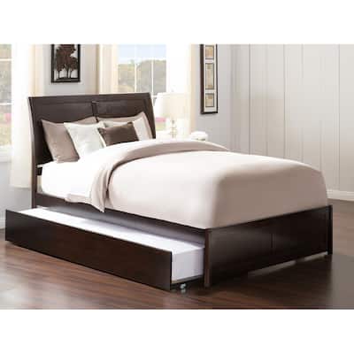 Portland Full Bed with Footboard and Twin Trundle in Espresso