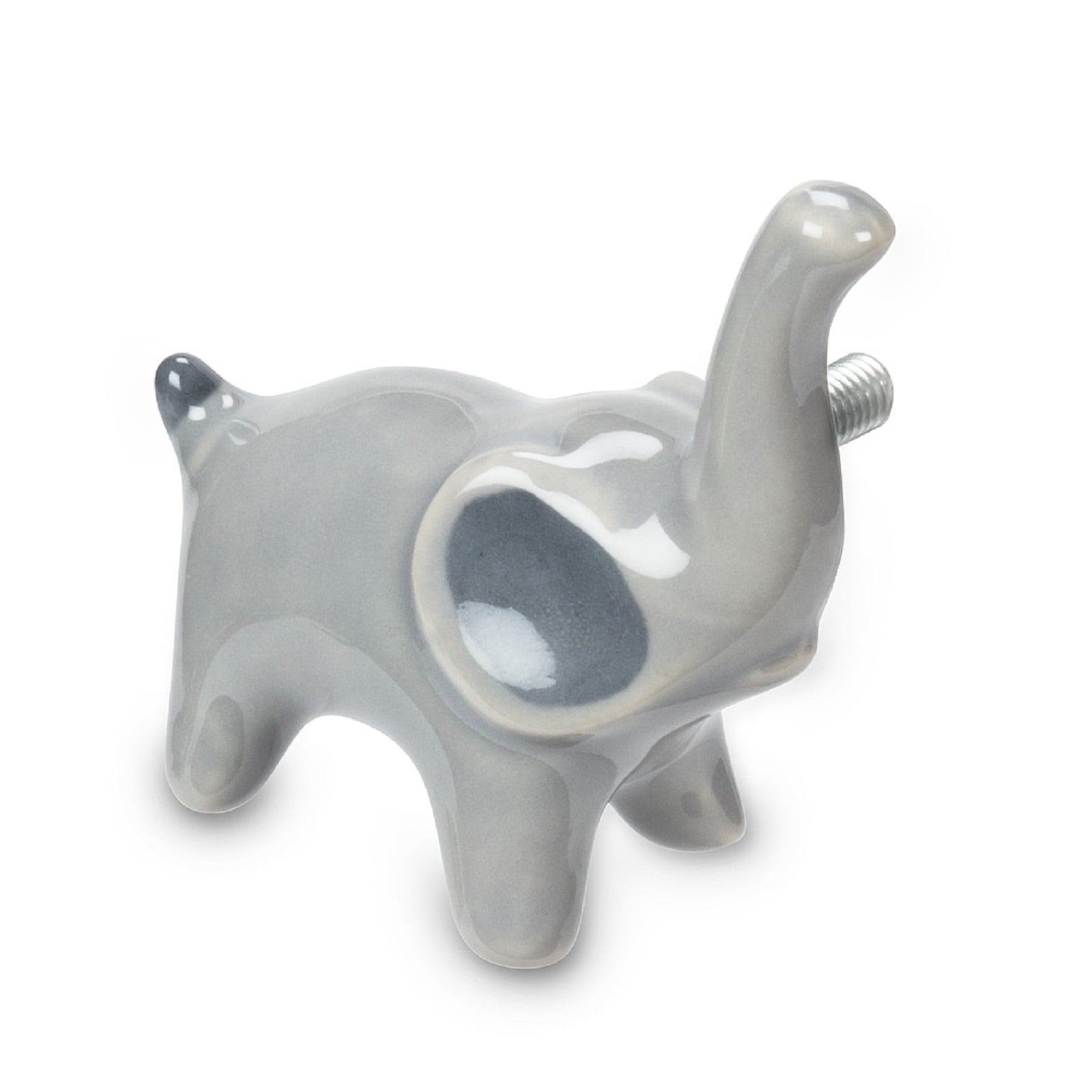 Shop Grey Elephant Shaped Drawer Pull Knob Ceramic Overstock
