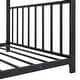 preview thumbnail 6 of 8, House Bed Metal Bed Frame, Twin Size, Black