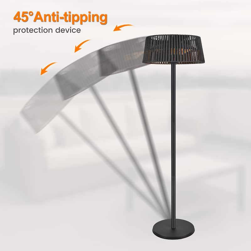 1500W Halogen Standalone Portable Indoor and Outdoor Patio Heater