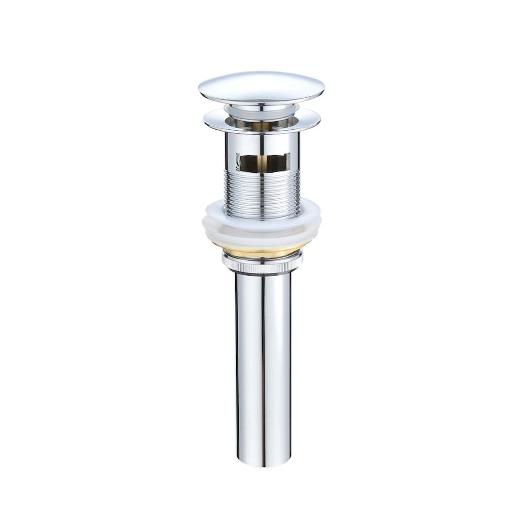 Stainless Steel Pop-Up Sink Drain with Silicone Gasket Easy Install Water Stopper for Bathroom Kitchen - 2.56" x 3.54"