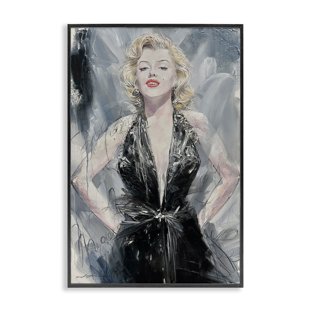 Stupell Classic Stylish Marilyn Framed Giclee Art Design By Lucille Lee