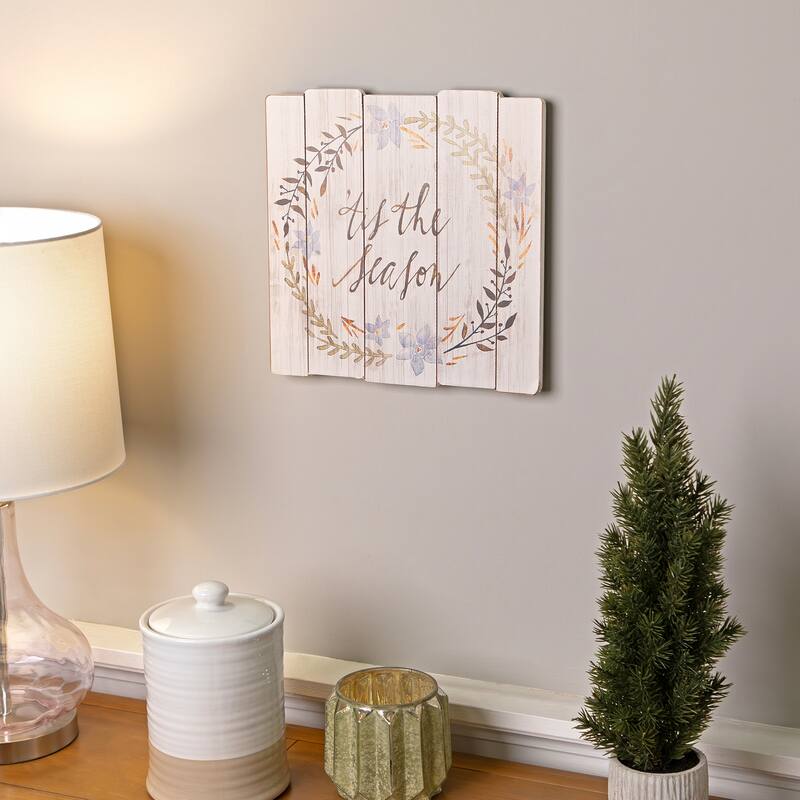 Tis the Season Christmas Wall Decoration - 12"
